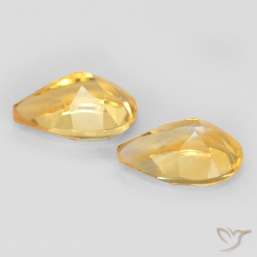 Shop natural 1.25ct ゴールド シトリン gems, 洋梨の形, from ブラジル at GemSelect. In stock, global shipping!