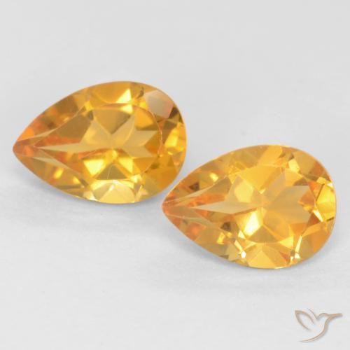 Shop natural 1.28ct オレンジゴールド シトリン gems, 洋梨の形, from ブラジル at GemSelect. In stock, global shipping!