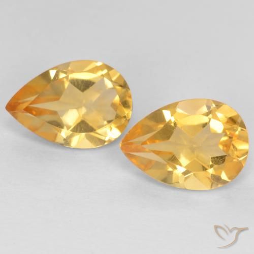 Shop natural 1.23ct オレンジゴールド シトリン gems, 洋梨の形, from ブラジル at GemSelect. In stock, global shipping!