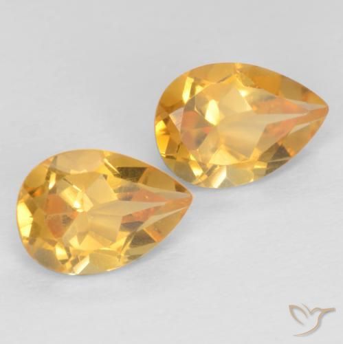 Shop natural 1.26ct 濃いゴールデンオレンジ シトリン gems, 洋梨の形, from ブラジル at GemSelect. In stock, global shipping!