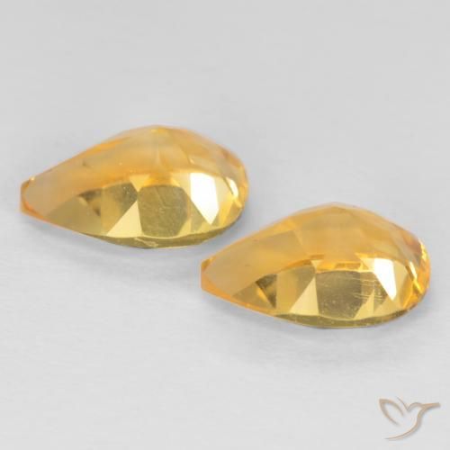 Shop natural 1.26ct 濃いゴールデンオレンジ シトリン gems, 洋梨の形, from ブラジル at GemSelect. In stock, global shipping!