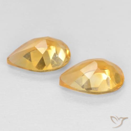 Shop natural 1.18ct 濃いゴールデンオレンジ シトリン gems, 洋梨の形, from ブラジル at GemSelect. In stock, global shipping!