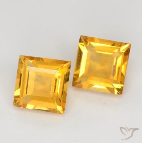 Shop natural 2.14ct ミディアム薄いオレンジゴールド シトリン gems, 四角形, from ブラジル at GemSelect. In stock, global shipping!