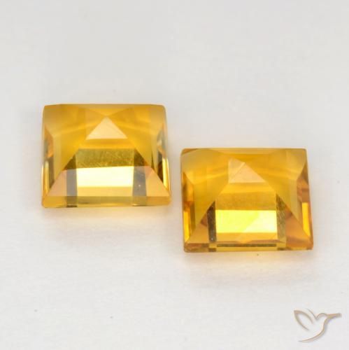 Shop natural 2.14ct ミディアム薄いオレンジゴールド シトリン gems, 四角形, from ブラジル at GemSelect. In stock, global shipping!
