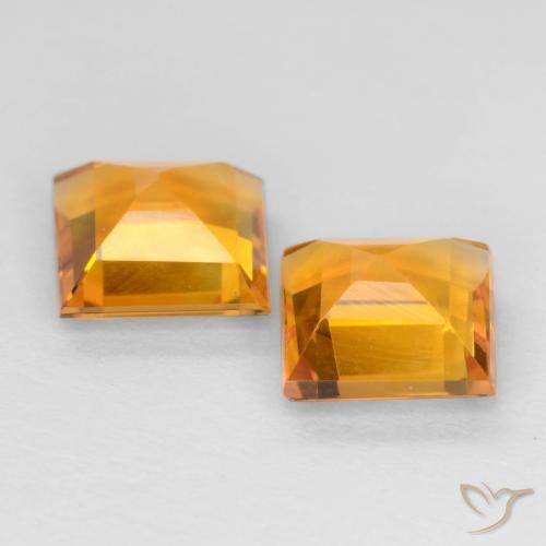 Shop natural 1.62ct ミディアムオレンジ シトリン gems, 四角形, from ブラジル at GemSelect. In stock, global shipping!