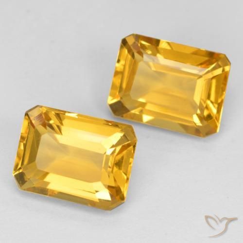 Shop natural 3.16ct ゴールド シトリン gems, 八角形 / エメラルドカット, from ブラジル at GemSelect. In stock, global shipping!