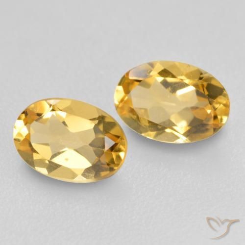 Shop natural 0.80ct ミディアム薄いゴールデン シトリン gems, 楕円形, from ブラジル at GemSelect. In stock, global shipping!