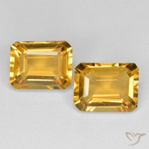 Shop natural 3.02ct ゴールド シトリン gems, 八角形 / エメラルドカット, from ブラジル at GemSelect. In stock, global shipping!