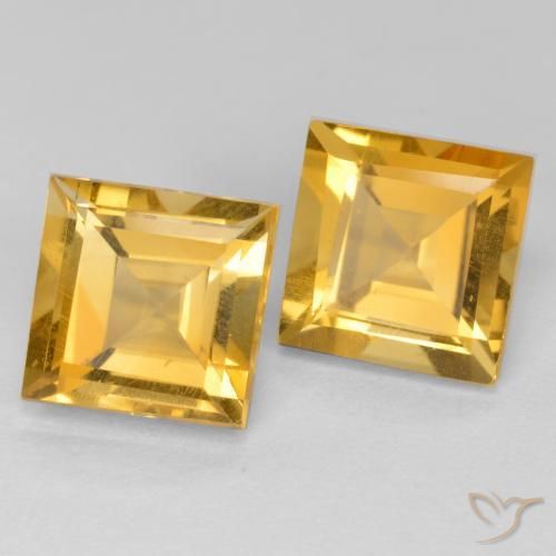 Shop natural 3.35ct 濃いゴールデンオレンジ シトリン gems, 四角形, from ブラジル at GemSelect. In stock, global shipping!