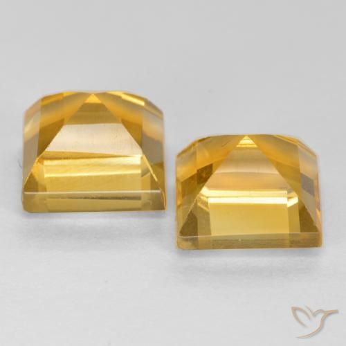 Shop natural 3.88ct ゴールドオレンジ シトリン gems, 四角形, from ブラジル at GemSelect. In stock, global shipping!