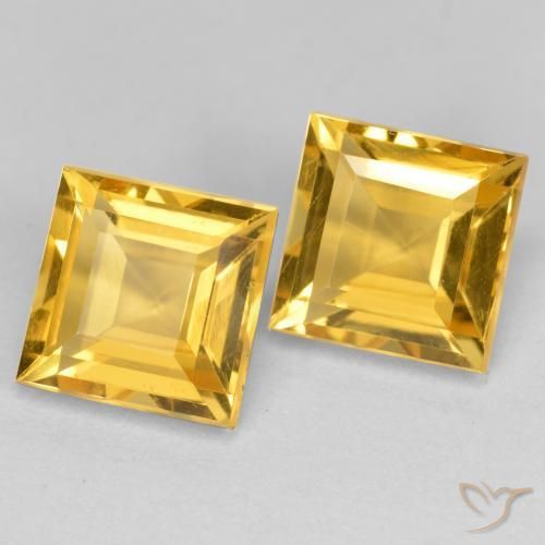 Shop natural 3.41ct ゴールド シトリン gems, 四角形, from ブラジル at GemSelect. In stock, global shipping!