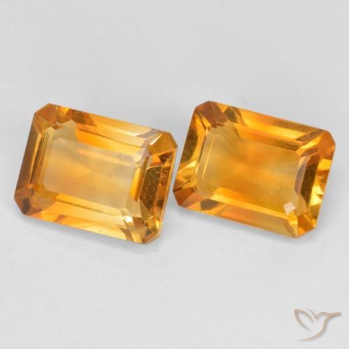 Shop natural 2.88ct ゴールド シトリン gems, 八角形 / エメラルドカット, from ブラジル at GemSelect. In stock, global shipping!