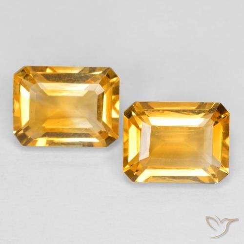 Shop natural 3.09ct 濃いゴールデンオレンジ シトリン gems, 八角形 / エメラルドカット, from ブラジル at GemSelect. In stock, global shipping!