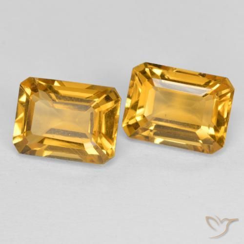 Shop natural 2.97ct 濃いゴールデンオレンジ シトリン gems, 八角形 / エメラルドカット, from ブラジル at GemSelect. In stock, global shipping!