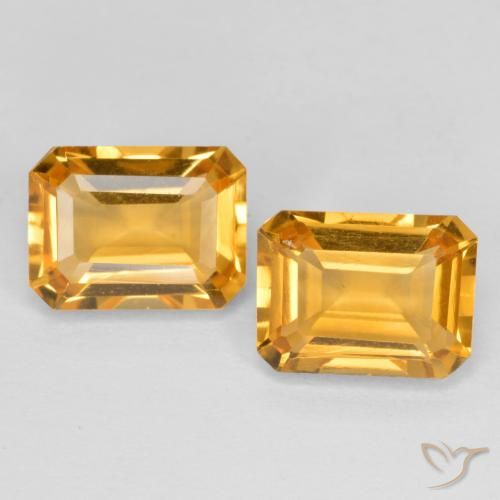 Shop natural 3.04ct 濃いオレンジゴールド シトリン gems, 八角形 / エメラルドカット, from ブラジル at GemSelect. In stock, global shipping!