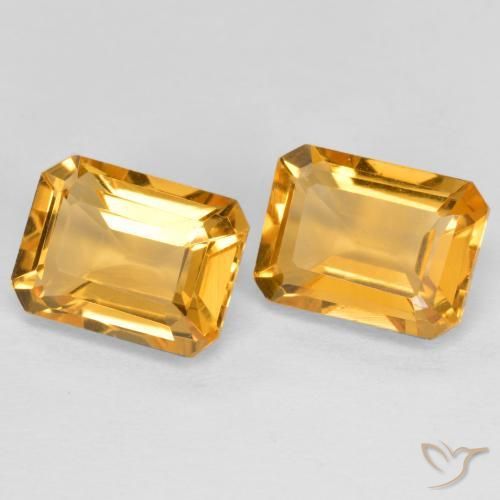 Shop natural 3.04ct 濃いオレンジゴールド シトリン gems, 八角形 / エメラルドカット, from ブラジル at GemSelect. In stock, global shipping!