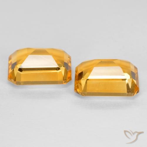 Shop natural 3.04ct 濃いオレンジゴールド シトリン gems, 八角形 / エメラルドカット, from ブラジル at GemSelect. In stock, global shipping!