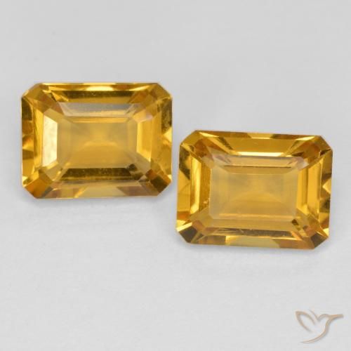 Shop natural 2.85ct 濃いゴールデンオレンジ シトリン gems, 八角形 / エメラルドカット, from ブラジル at GemSelect. In stock, global shipping!