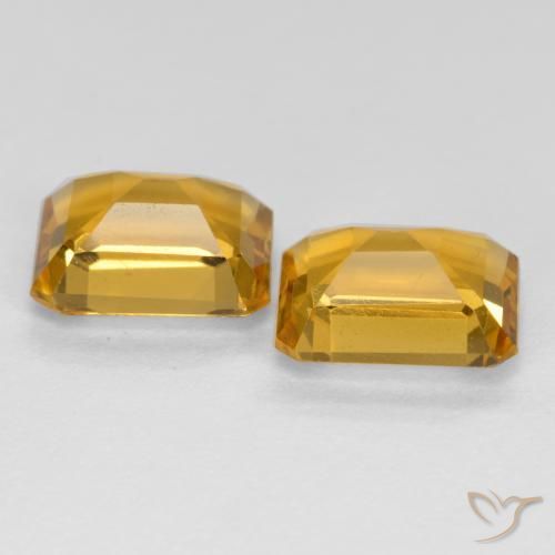 Shop natural 2.85ct 濃いゴールデンオレンジ シトリン gems, 八角形 / エメラルドカット, from ブラジル at GemSelect. In stock, global shipping!
