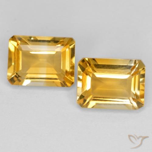 Shop natural 3.11ct 濃いゴールデンオレンジ シトリン gems, 八角形 / エメラルドカット, from ブラジル at GemSelect. In stock, global shipping!