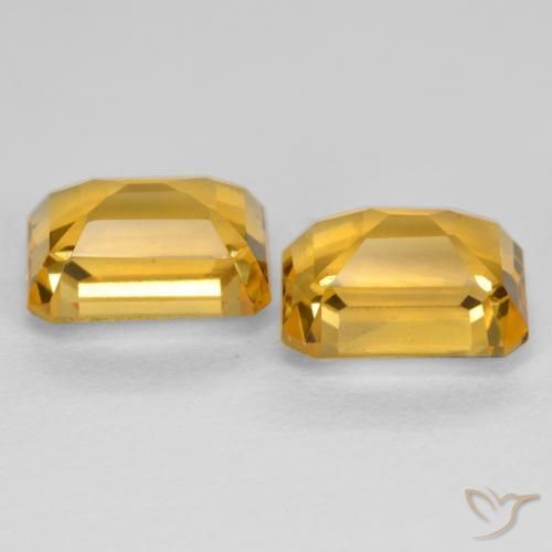 Shop natural 3.43ct 濃いゴールデンオレンジ シトリン gems, 八角形 / エメラルドカット, from ブラジル at GemSelect. In stock, global shipping!