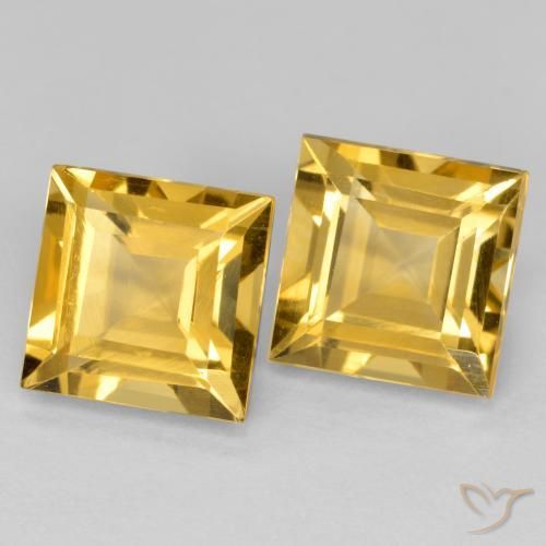 Shop natural 3.45ct ミディアム薄いゴールデン シトリン gems, 四角形, from ブラジル at GemSelect. In stock, global shipping!