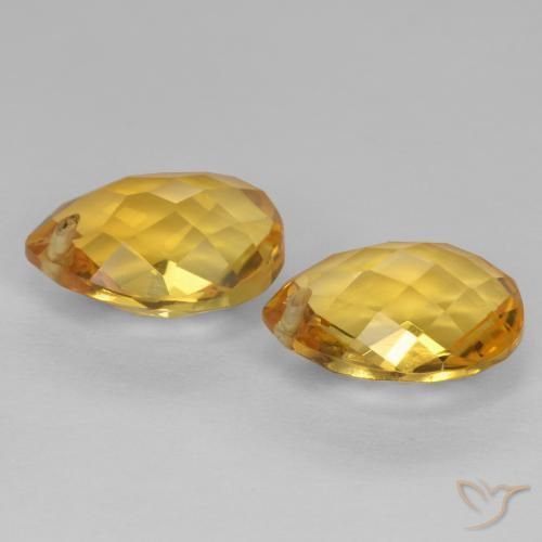 Shop natural 7.95ct ゴールドオレンジ シトリン gems, 洋梨の形, from ブラジル at GemSelect. In stock, global shipping!