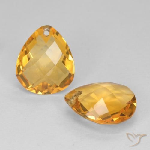 Shop natural 6.71ct ダークゴールデン シトリン gems, 洋梨の形, from ブラジル at GemSelect. In stock, global shipping!