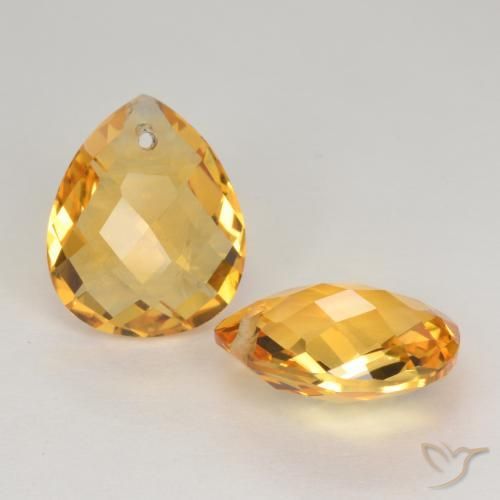 Shop natural 7.34ct ミディアムダークゴールデン シトリン gems, 洋梨の形, from ブラジル at GemSelect. In stock, global shipping!