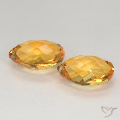 Shop natural 7.42ct オレンジゴールド シトリン gems, 洋梨の形, from ブラジル at GemSelect. In stock, global shipping!