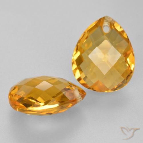 Shop natural 7.14ct ダークオレンジゴールド シトリン gems, 洋梨の形, from ブラジル at GemSelect. In stock, global shipping!
