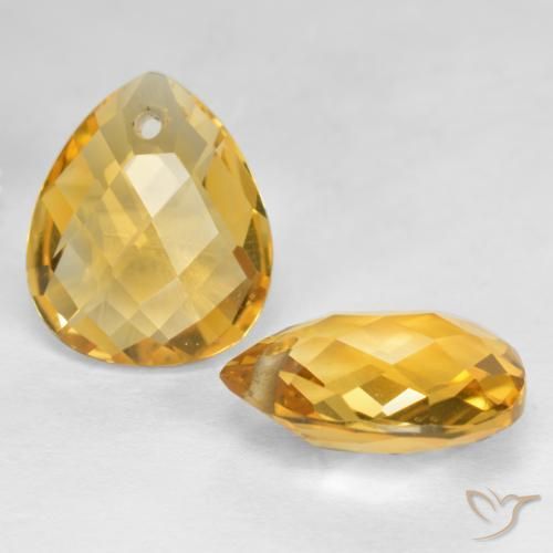 Shop natural 7.20ct ミディアムダークゴールデン シトリン gems, 洋梨の形, from ブラジル at GemSelect. In stock, global shipping!