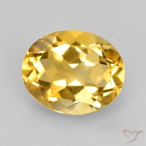 4.42ct 天然 ゴールド シトリン, 楕円形, VVS-VS