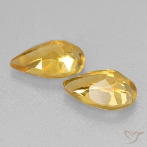Shop natural 1.61ct 濃いゴールデンオレンジ シトリン gems, 洋梨の形, from ブラジル at GemSelect. In stock, global shipping!