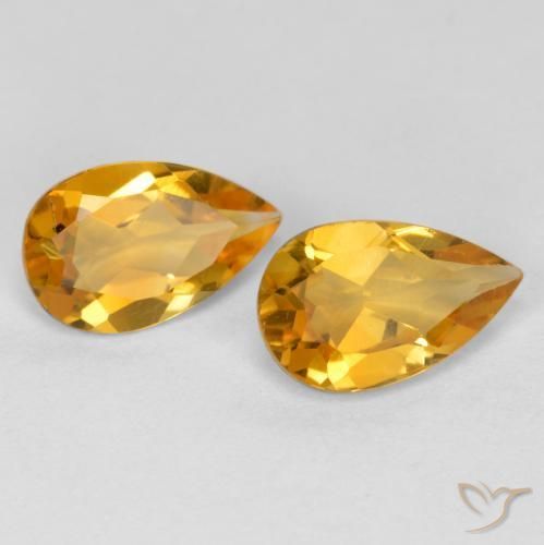 Shop natural 1.40ct ダークオレンジゴールド シトリン gems, 洋梨の形, from ブラジル at GemSelect. In stock, global shipping!