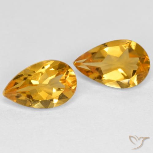 Shop natural 1.58ct 濃いゴールデンオレンジ シトリン gems, 洋梨の形, from ブラジル at GemSelect. In stock, global shipping!