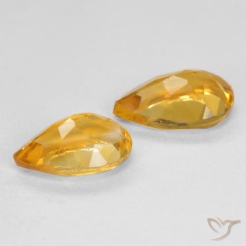 Shop natural 1.58ct 濃いゴールデンオレンジ シトリン gems, 洋梨の形, from ブラジル at GemSelect. In stock, global shipping!