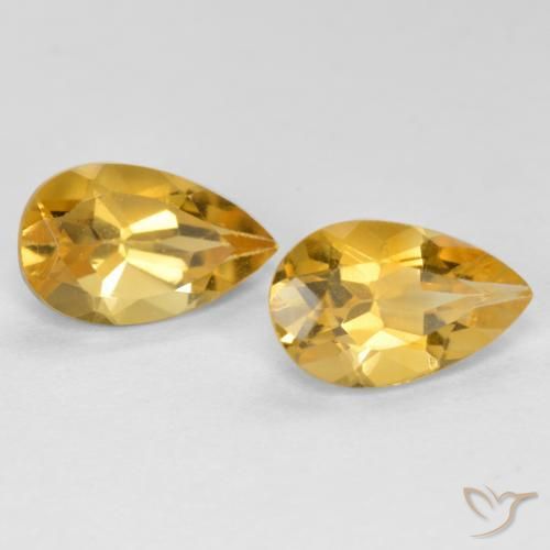 Shop natural 1.58ct ゴールドオレンジ シトリン gems, 洋梨の形, from ブラジル at GemSelect. In stock, global shipping!