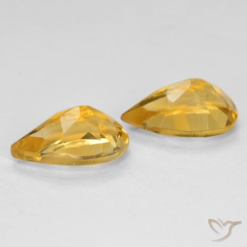 Shop natural 1.58ct ゴールドオレンジ シトリン gems, 洋梨の形, from ブラジル at GemSelect. In stock, global shipping!