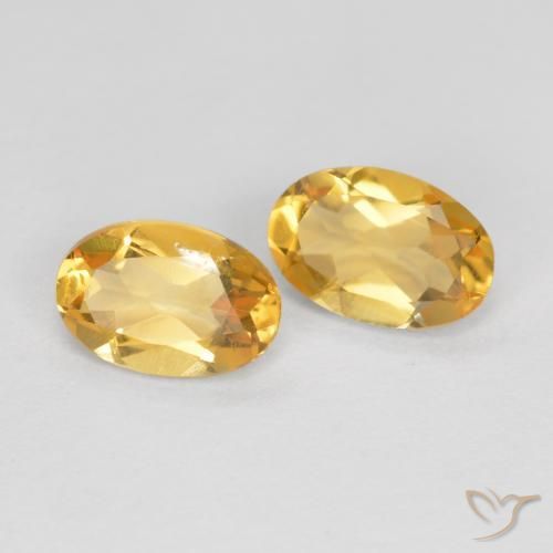 Shop natural 0.74ct ミディアムゴールデン シトリン gems, 楕円形, from ブラジル at GemSelect. In stock, global shipping!