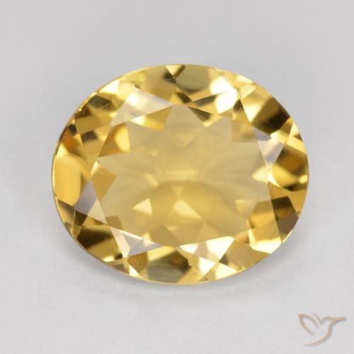 3.16ct 天然 ゴールド シトリン, 楕円形, VVS-VS