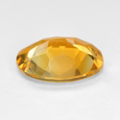 3.18カラットの天然オレンジゴールドシトリン（12×9.7 mm・オーバルカット）