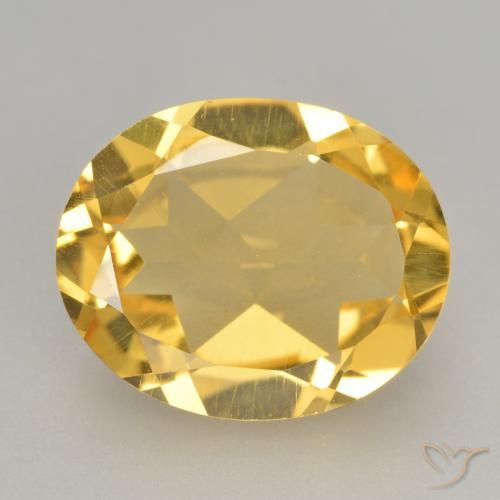 2.83ct 天然 ゴールドオレンジ シトリン, 楕円形, VVS-VS