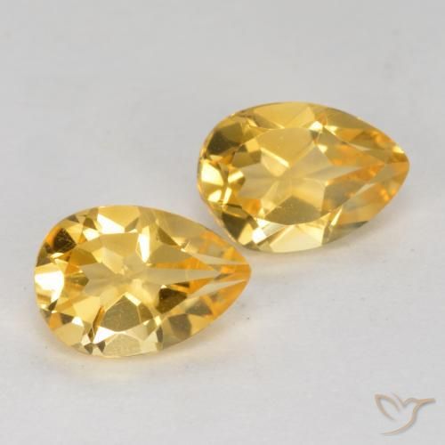 Shop natural 1.30ct 濃いゴールデンオレンジ シトリン gems, 洋梨の形, from ブラジル at GemSelect. In stock, global shipping!