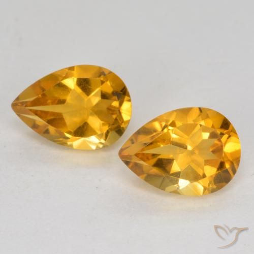Shop natural 1.40ct ダークオレンジゴールド シトリン gems, 洋梨の形, from ブラジル at GemSelect. In stock, global shipping!