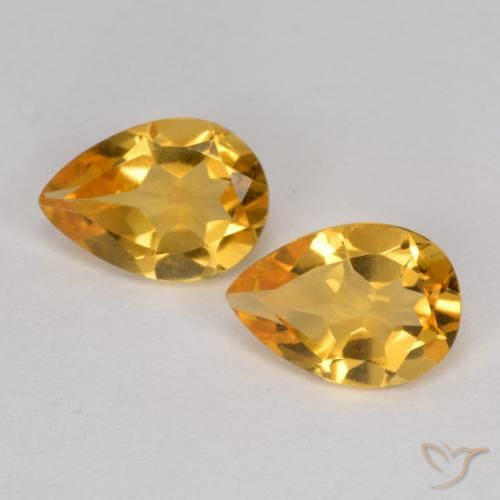 Shop natural 1.10ct 濃いゴールデンオレンジ シトリン gems, 洋梨の形, from ブラジル at GemSelect. In stock, global shipping!