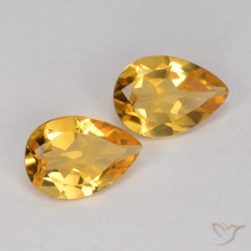 Shop natural 1.10ct 濃いゴールデンオレンジ シトリン gems, 洋梨の形, from ブラジル at GemSelect. In stock, global shipping!