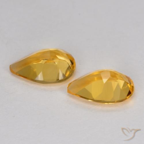 Shop natural 1.10ct 濃いゴールデンオレンジ シトリン gems, 洋梨の形, from ブラジル at GemSelect. In stock, global shipping!