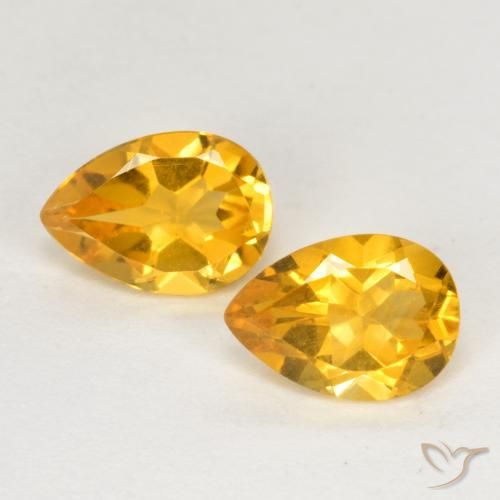 Shop natural 1.26ct 明るいゴールド シトリン gems, 洋梨の形, from ブラジル at GemSelect. In stock, global shipping!
