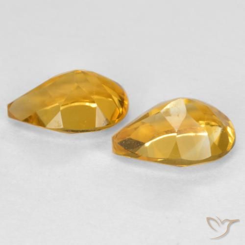 Shop natural 1.31ct 濃いゴールデンオレンジ シトリン gems, 洋梨の形, from ブラジル at GemSelect. In stock, global shipping!